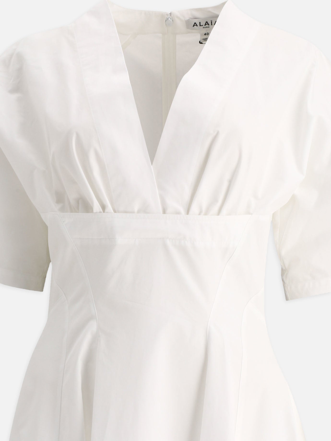 Alaïa Poplin dress 19193336_36 White 3