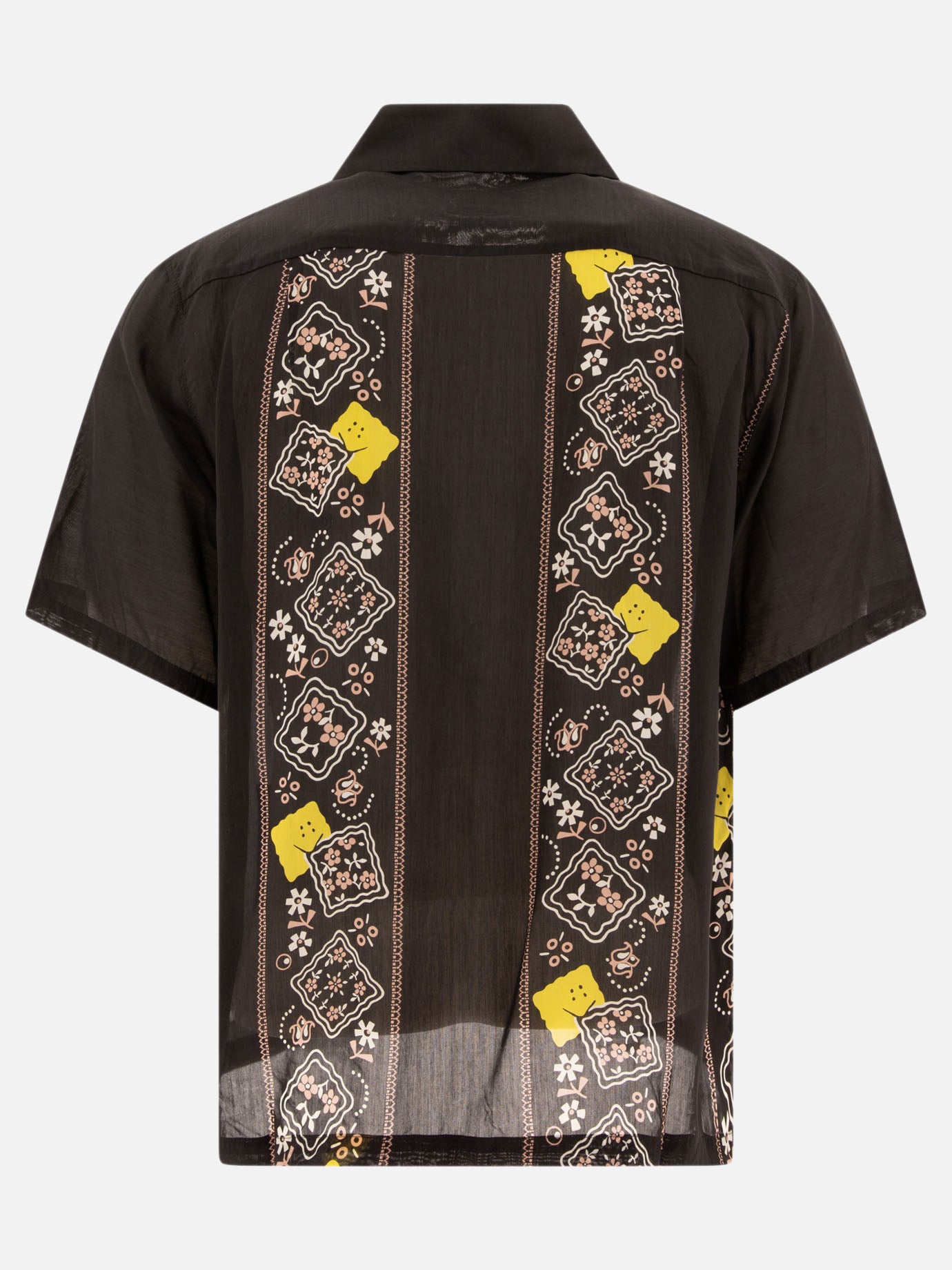 KAPITAL "Gauze Bandana Patchwork" shirt 14453481_2 Black 2