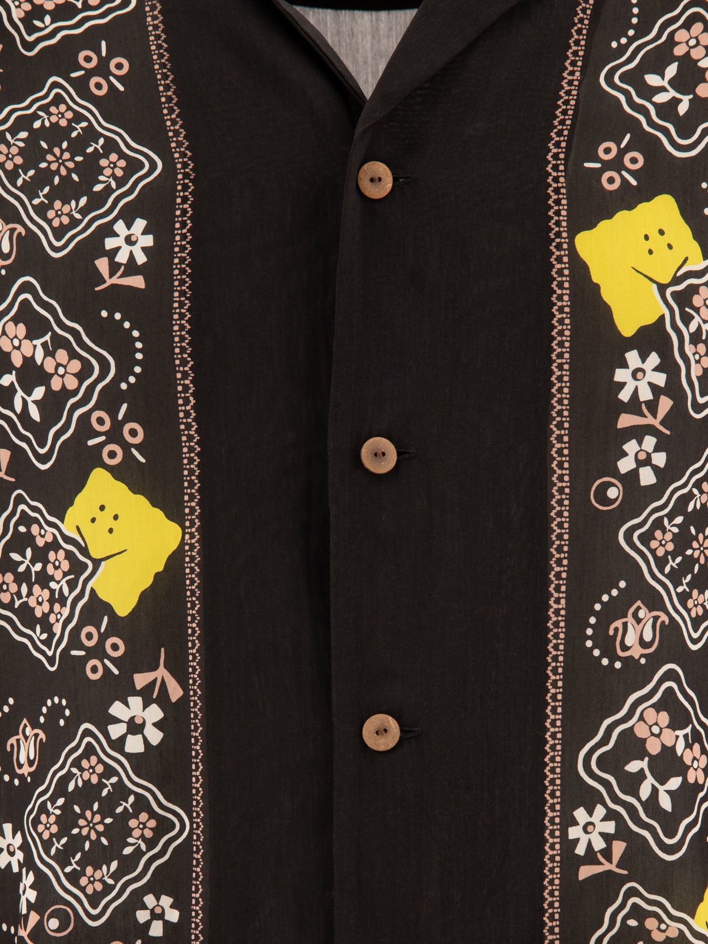 KAPITAL "Gauze Bandana Patchwork" shirt 14453481_2 Black 3