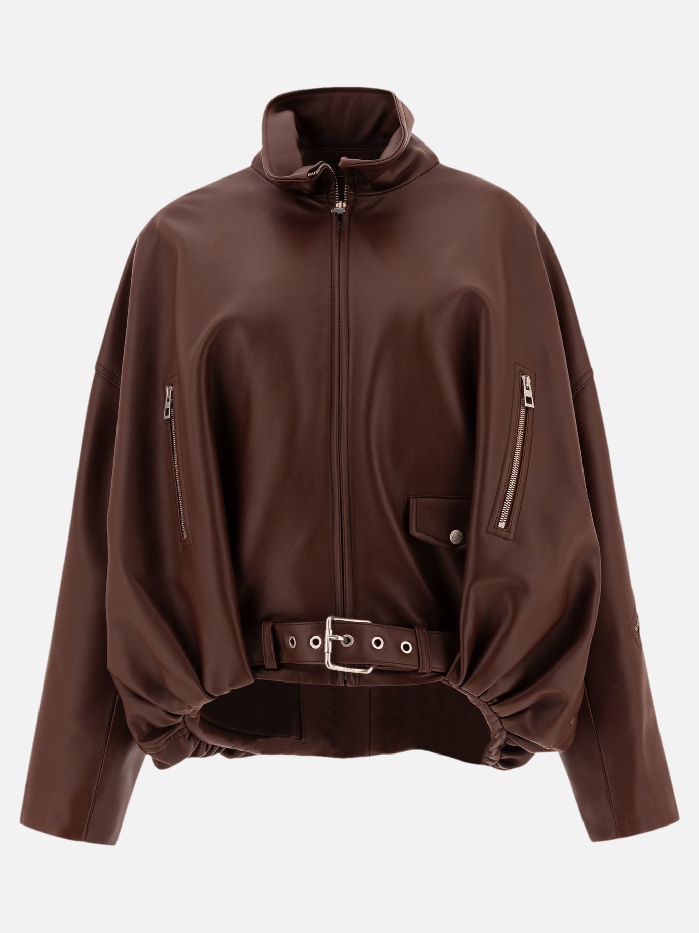 Loewe Balloon jacket in nappa lambskin 11270447_36 Brown 1