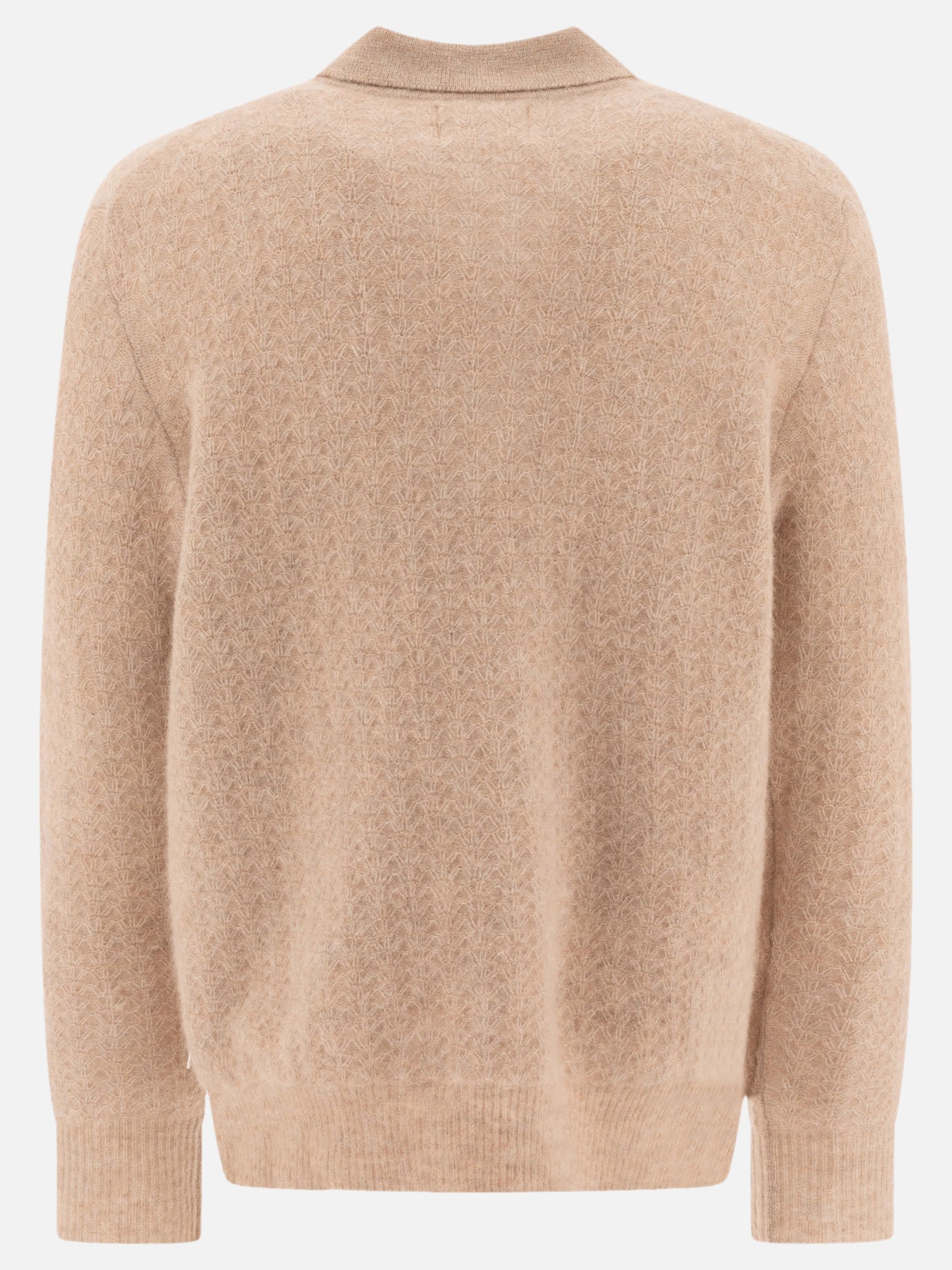 NN.07 "Alfie" alpaca-blend polo sweater 13092975_S Beige 2