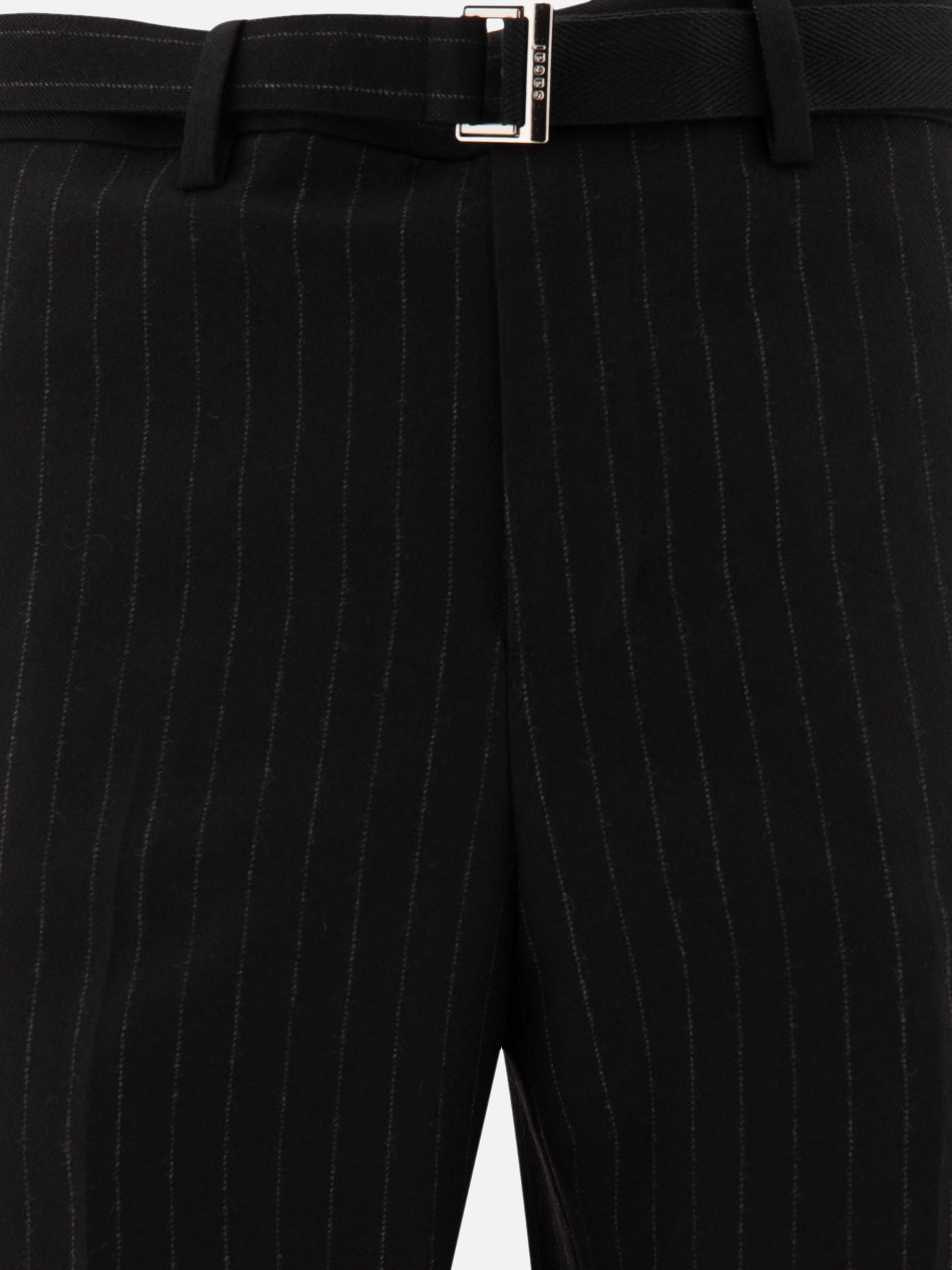 Sacai Pinstriped trousers 12222325_1 Black 3