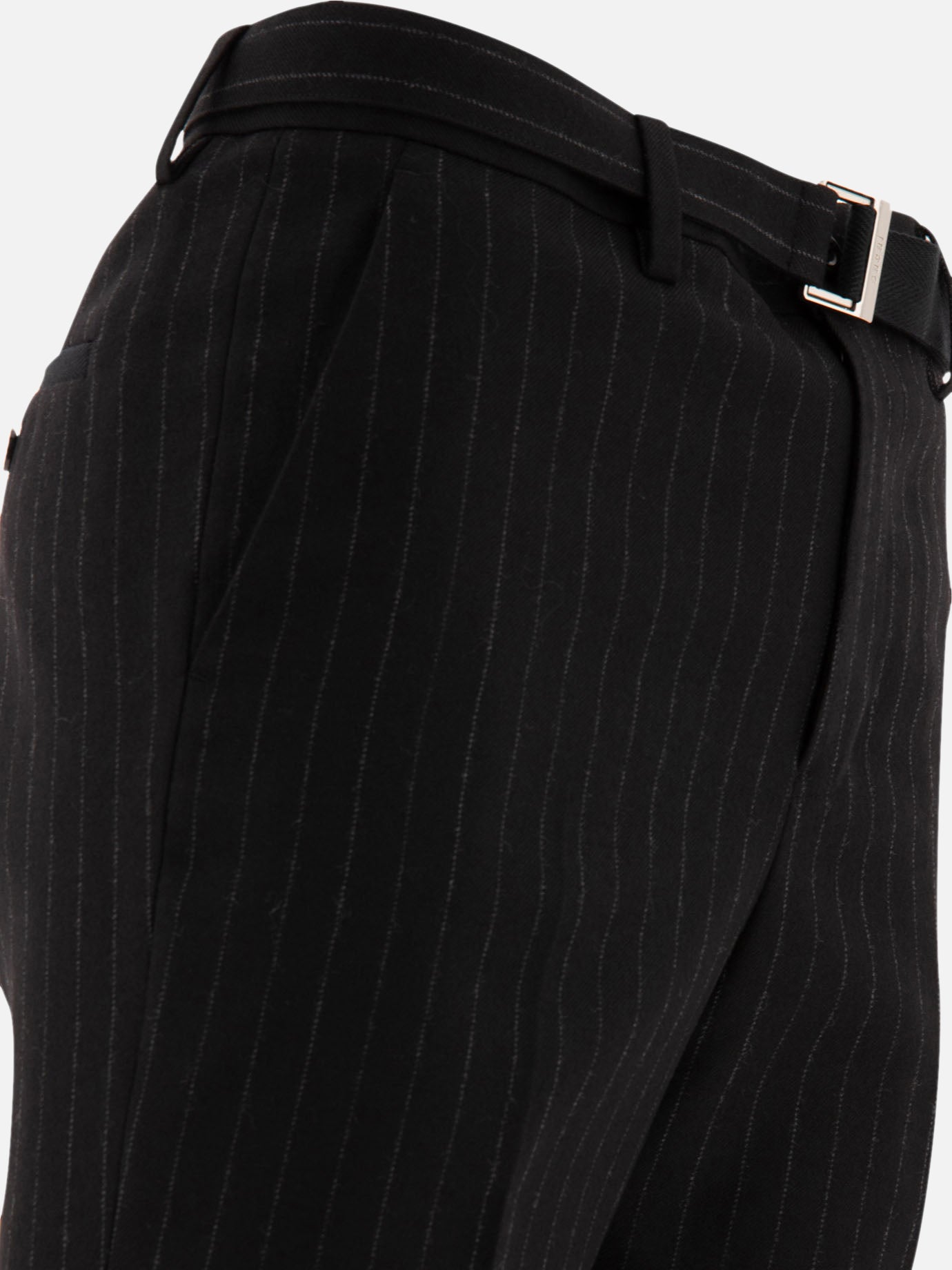 Sacai Pinstriped trousers 12222325_1 Black 4