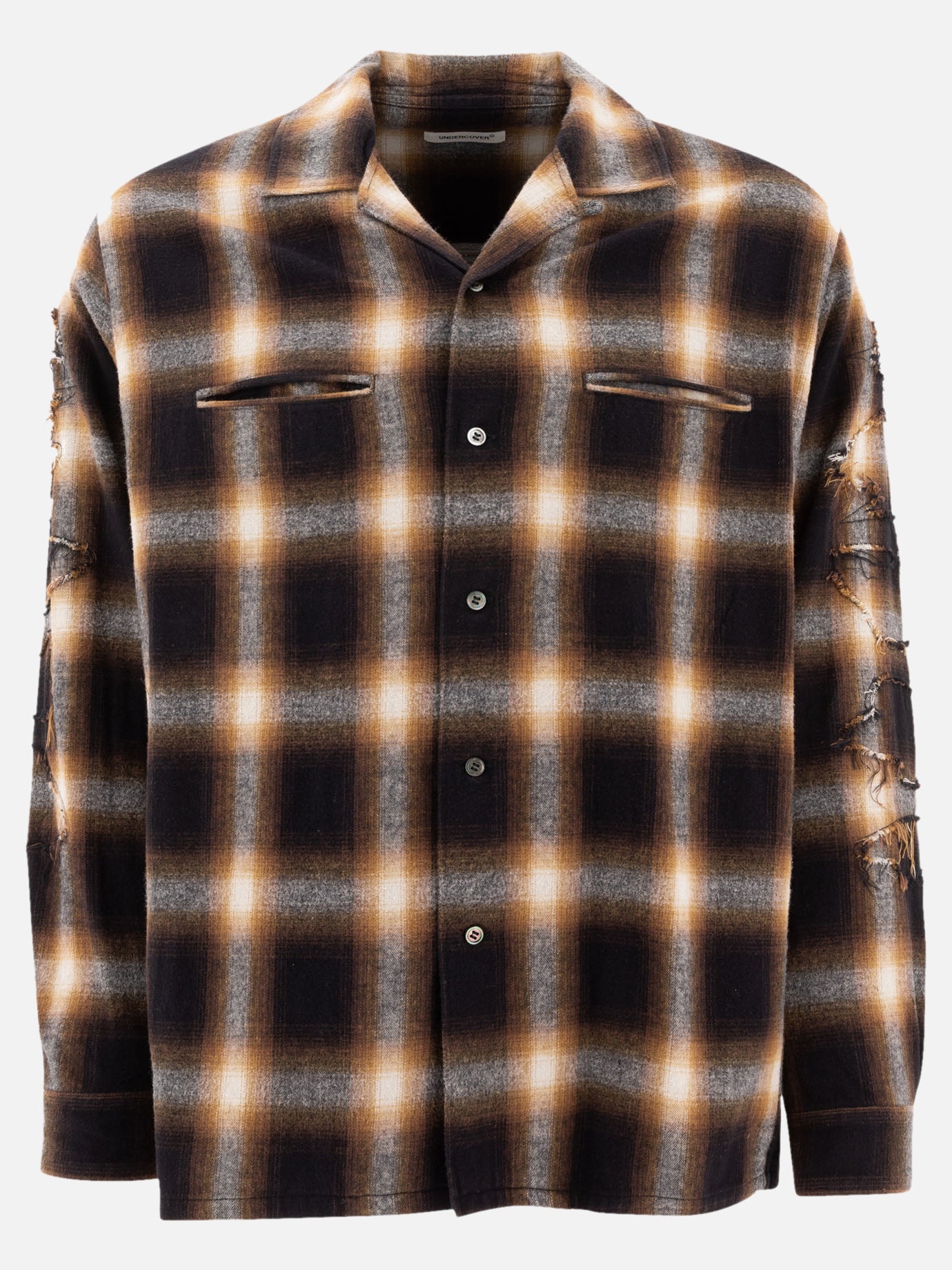 Undercover Check shirt 15595365_3 Brown 1