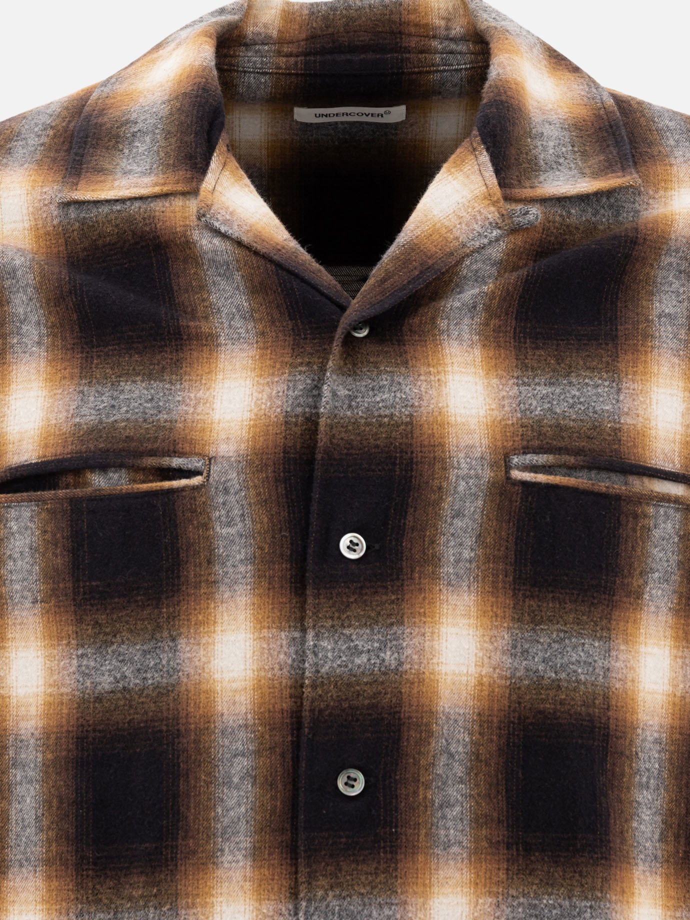 Undercover Check shirt 15595365_3 Brown 3