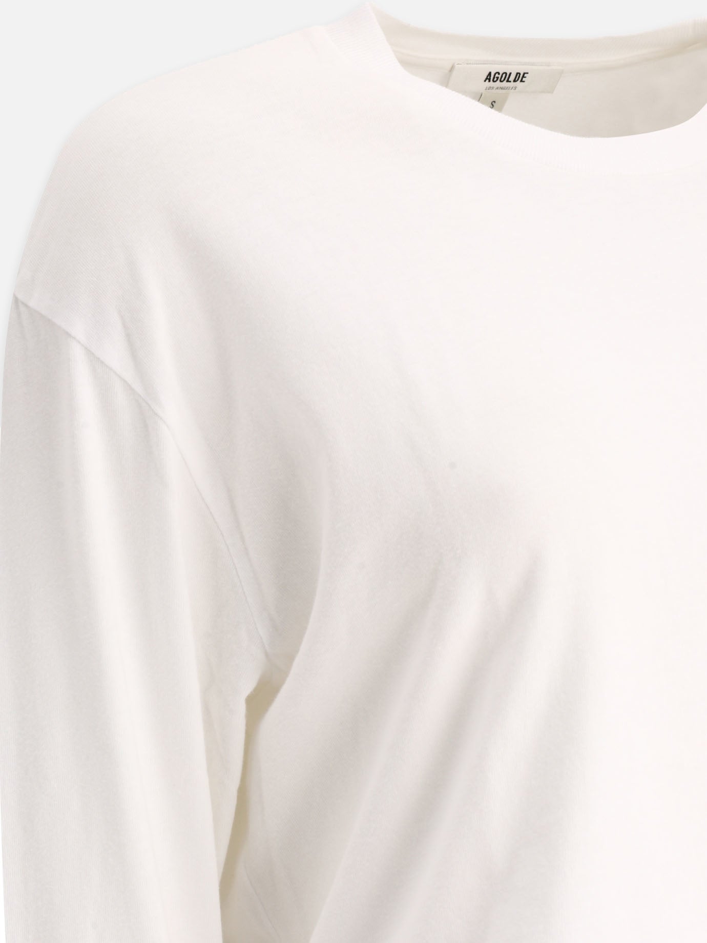 Crewneck t-shirts 100% cotton  White - Agolde Women | PDP | VIETTI Online Store | thumbnail_4