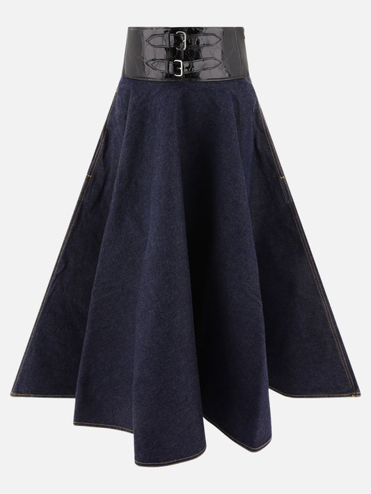 Long skirts 100% cotton  Blue - Alaïa Women | PLP | VIETTI Online Store 
