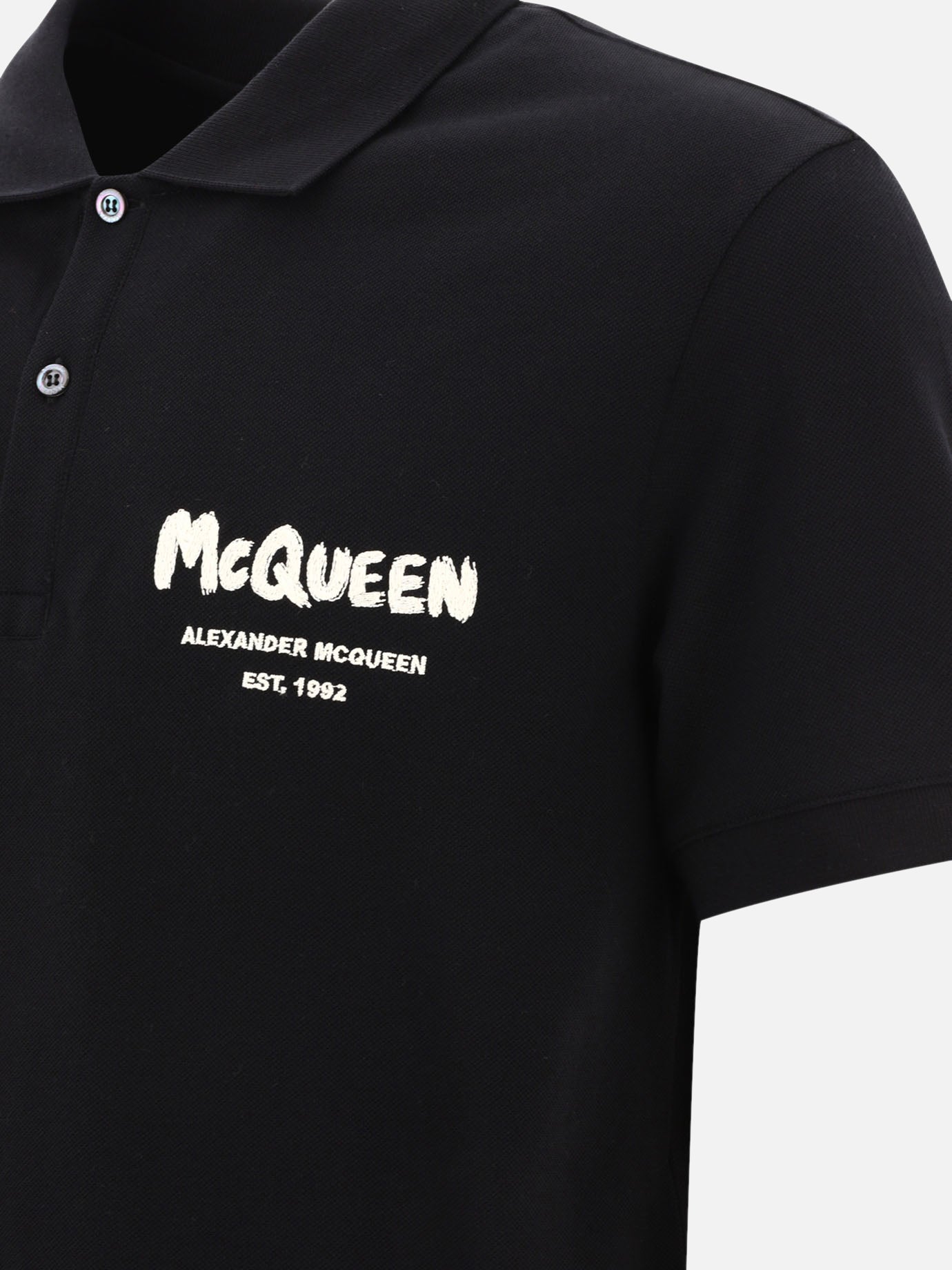 "McQueen Graffiti" polo shirt