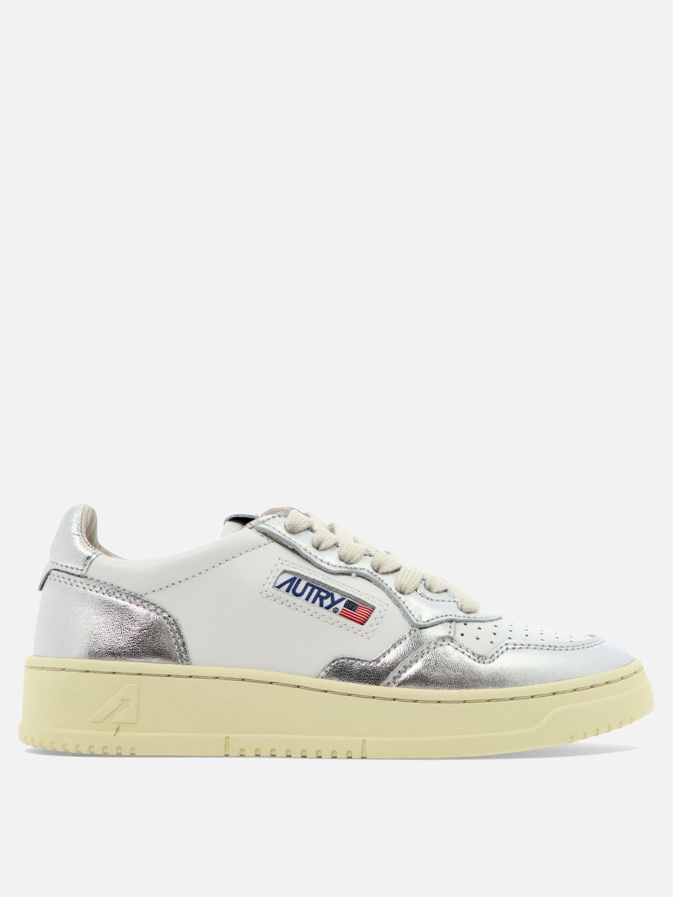 Low top sneakers 100% cow leather - 100% rubber  Silver - Autry Women | PDP | VIETTI Online Store | thumbnail