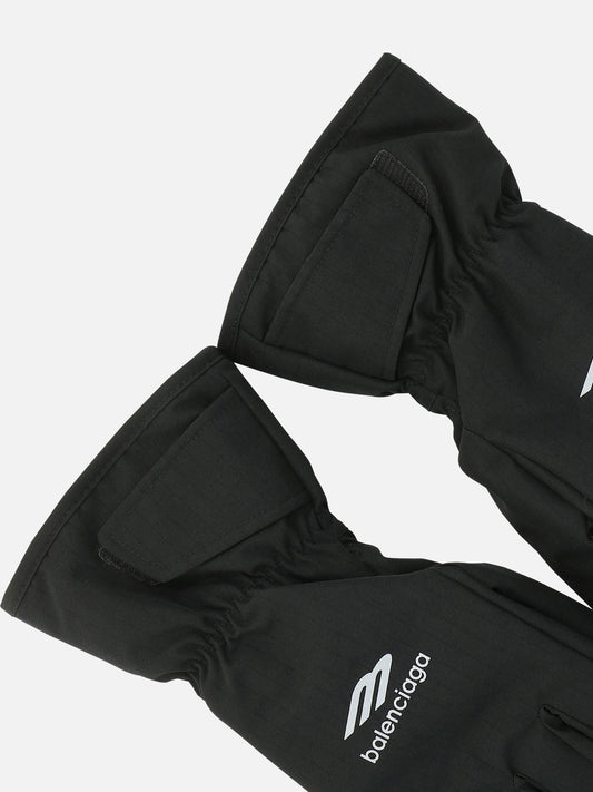 Sport gloves 100% polyester  Black - Balenciaga Women | PLP | VIETTI Online Store | 2
