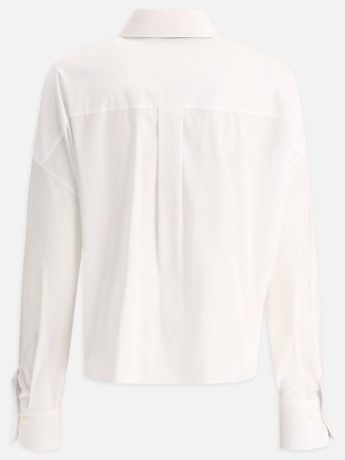 Formal shirts 72% cotton 23% polyammide 5% elastane  White - Brunello Cucinelli Women | PDP | VIETTI Online Store | thumbnail_2