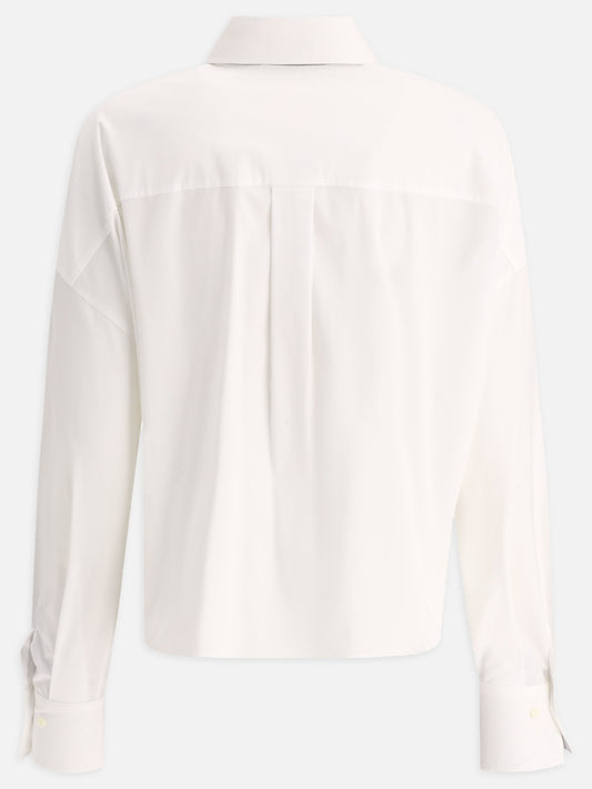 Formal shirts 72% cotton 23% polyammide 5% elastane  White - Brunello Cucinelli Women | PLP | VIETTI Online Store | 2
