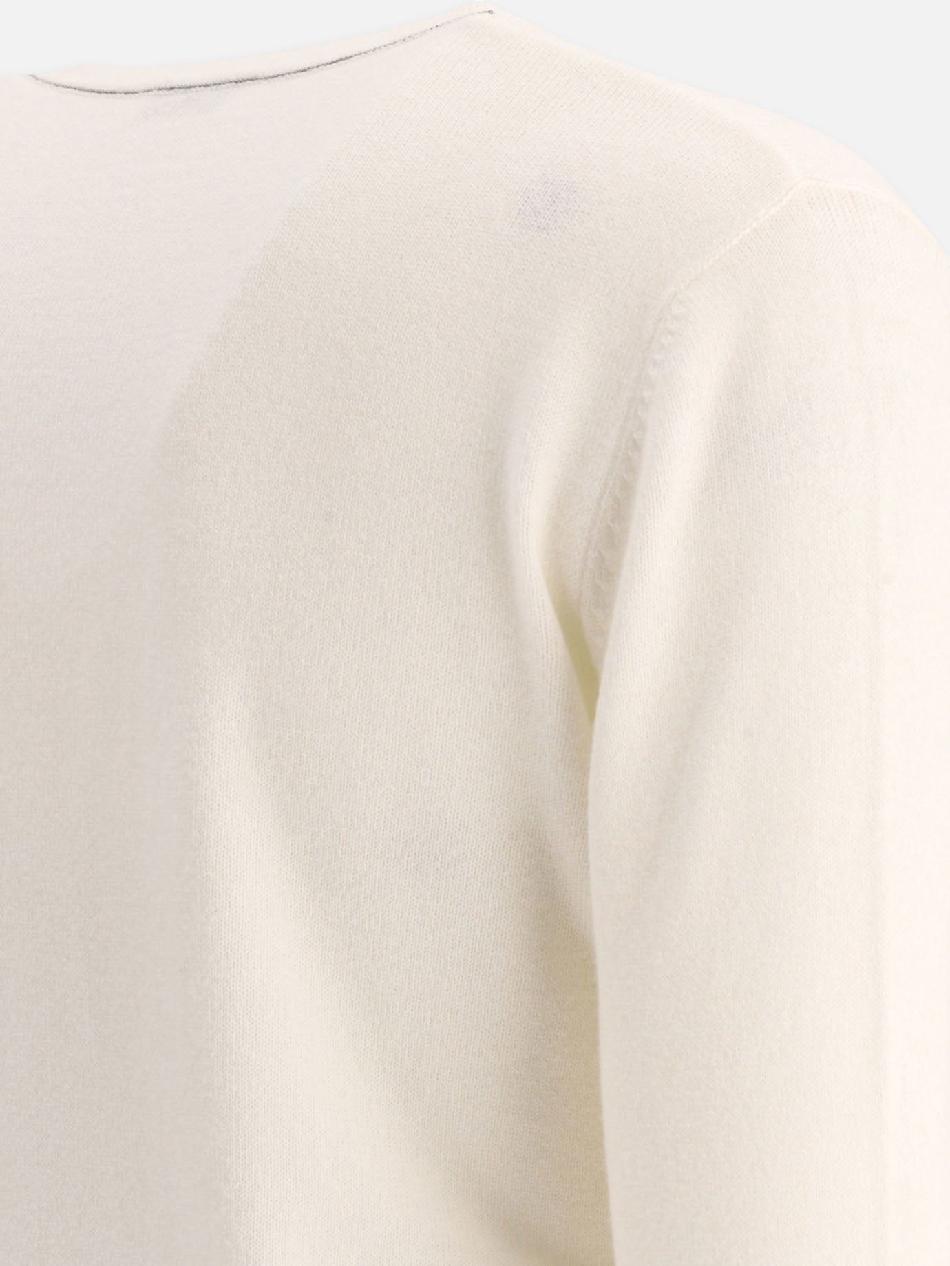 V neck sweaters 100% cashmere  White - Brunello Cucinelli Women | PDP | VIETTI Online Store | Zoom-Modal_4
