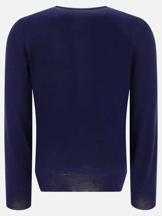 Crewneck sweaters 70% cashmere 30% silk  Blue - Brunello Cucinelli Men | PLP | VIETTI Online Store | 2
