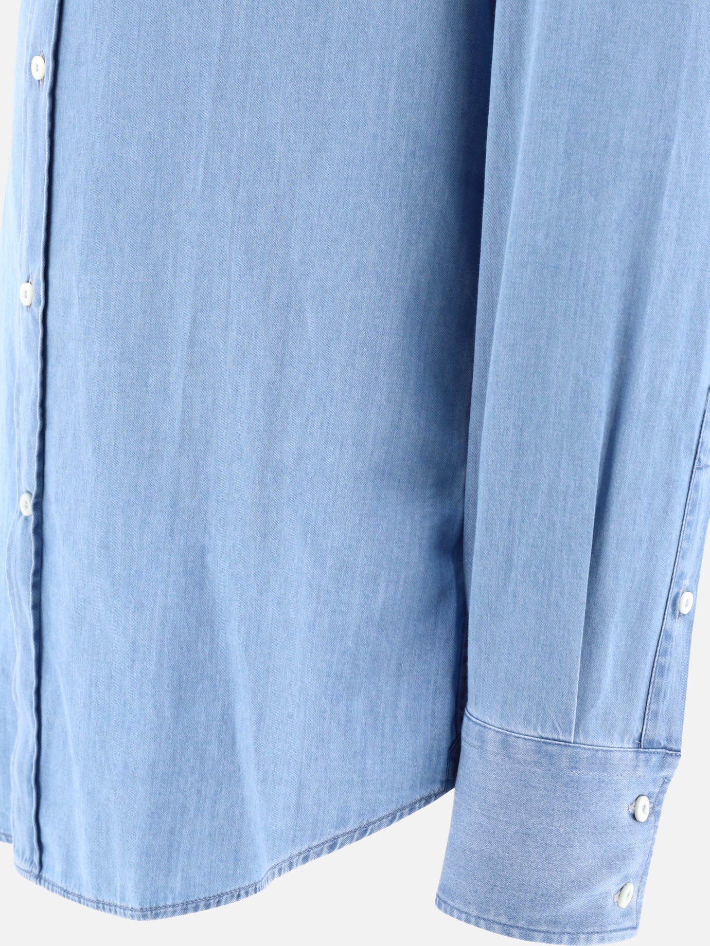 Casual shirts 100% cotton  Light blue - Brunello Cucinelli Men | PDP | VIETTI Online Store | Zoom-Modal_4
