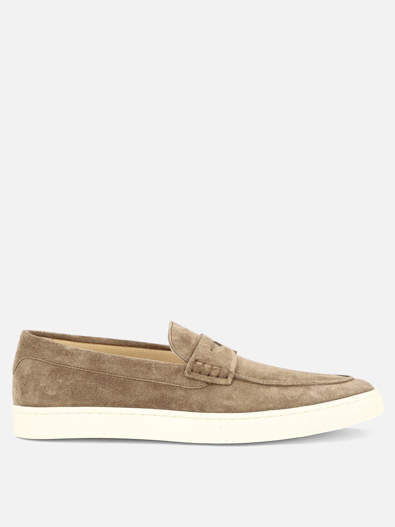 Loafers 100% suede - 100% rubber  Beige - Brunello Cucinelli Men | PDP | VIETTI Online Store | Zoom-Modal
