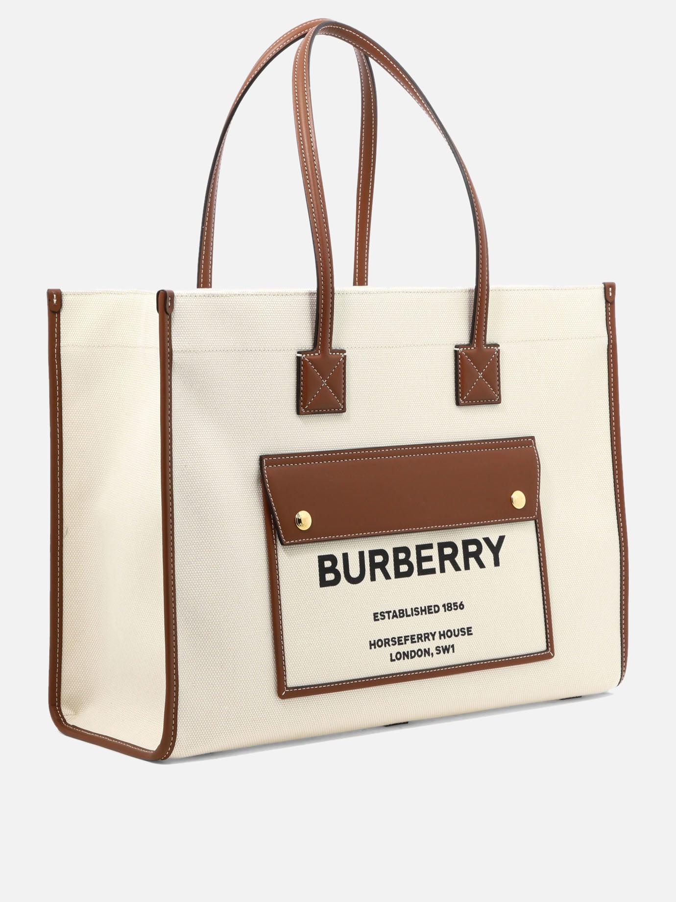 Large bags 100% cotton  Beige - Burberry Women | PDP | VIETTI Online Store | Zoom-Modal_2
