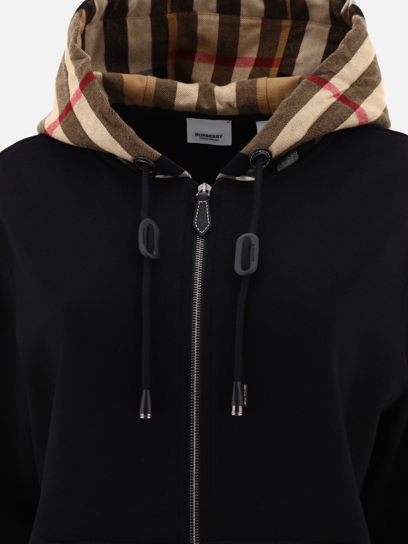 Full zip sweatshirts 100% cotton  Black - Burberry Women | PDP | VIETTI Online Store | Zoom-Modal_3
