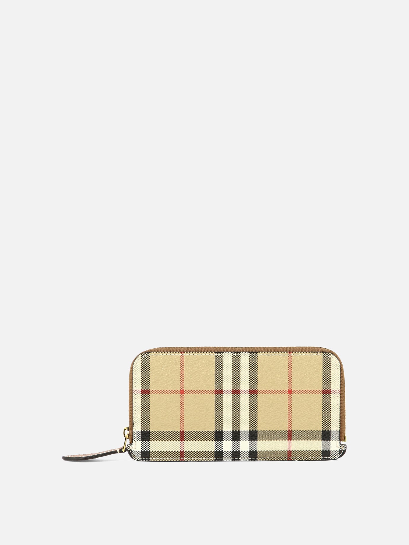 Card holders 71% polyurethane 16% polyester 12% cotton 1% acrylic  Beige - Burberry Women | PDP | VIETTI Online Store | thumbnail