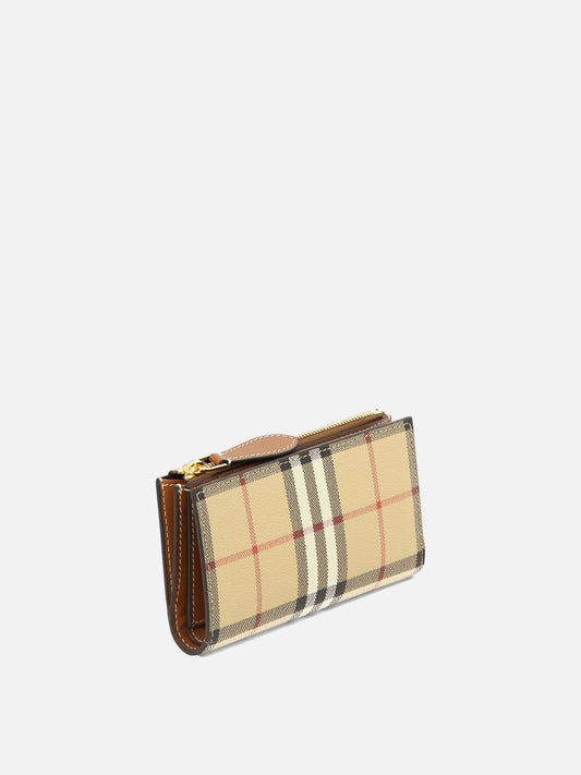 Wallets 71% polyurethane 16% polyester 12% cotton 1% acrylic  Beige - Burberry Women | PLP | VIETTI Online Store | 2
