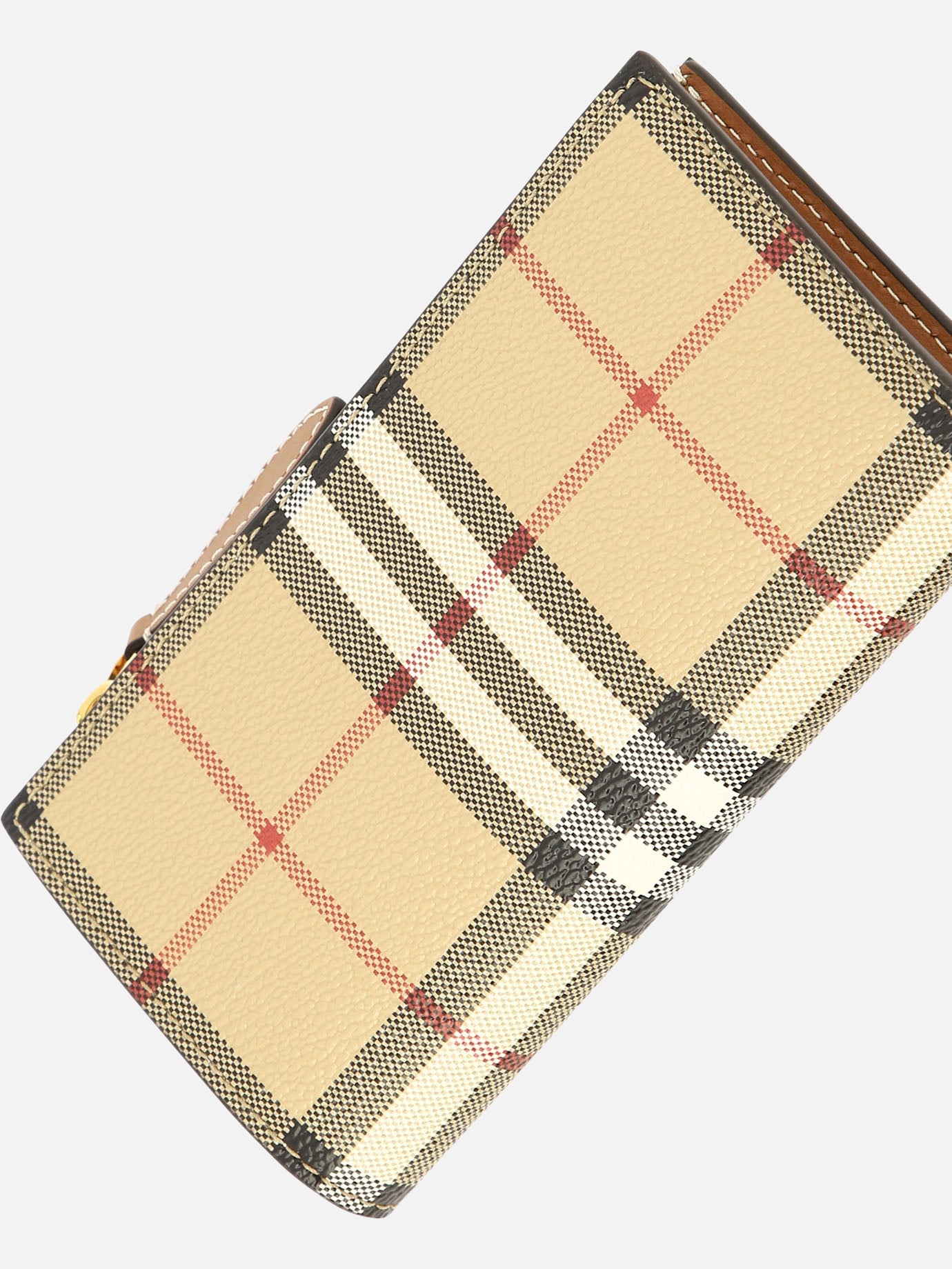Wallets 71% polyurethane 16% polyester 12% cotton 1% acrylic  Beige - Burberry Women | PDP | VIETTI Online Store | thumbnail_4