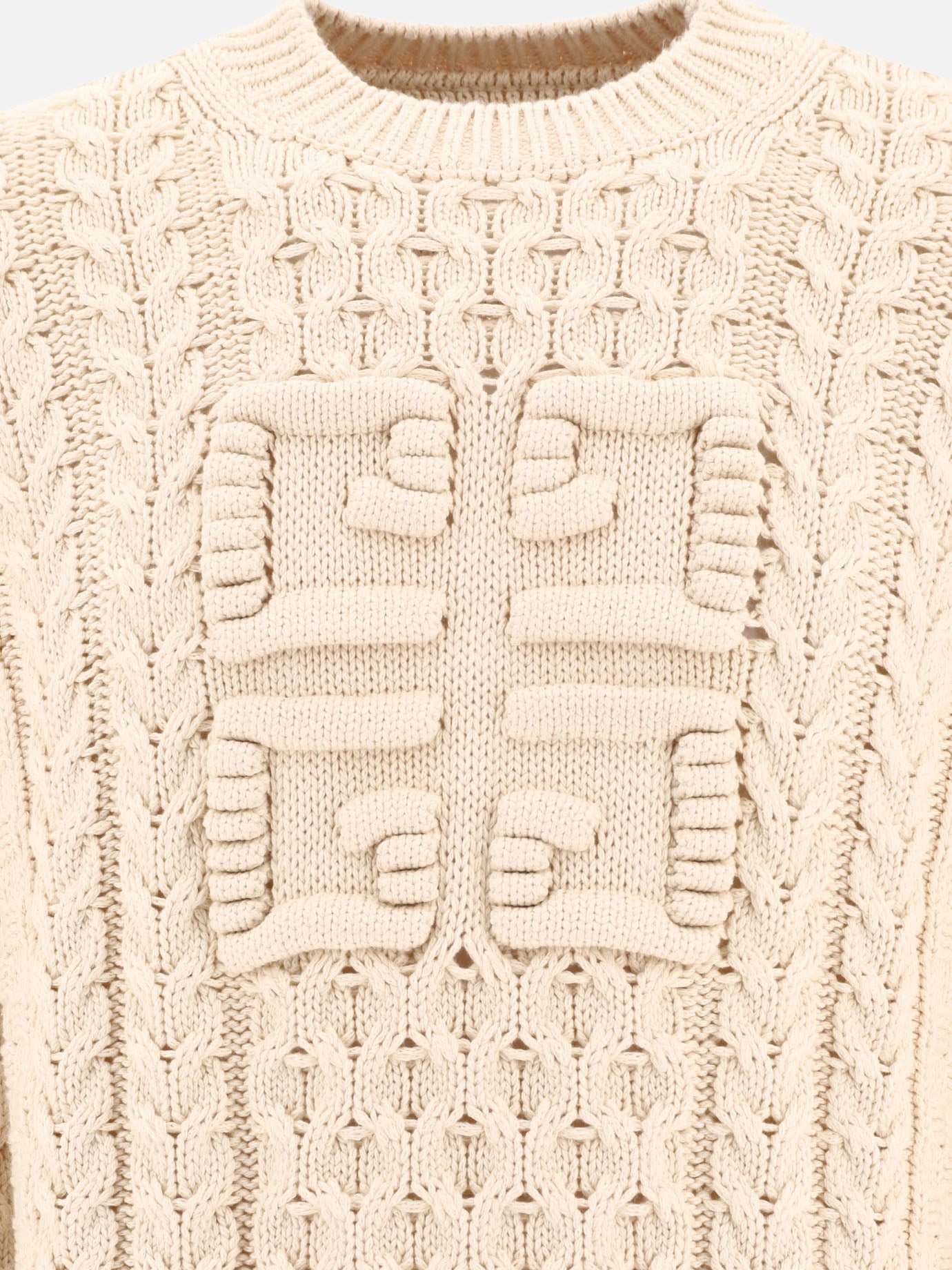 Crewneck sweaters 88% cotton 12% polyamide  Beige - Givenchy Men | PDP | VIETTI Online Store | thumbnail_3