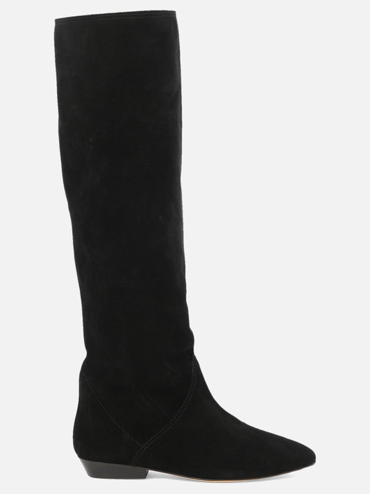 Knee-high 100% suede - 100% leather  Black - Isabel Marant Women | PLP | VIETTI Online Store 
