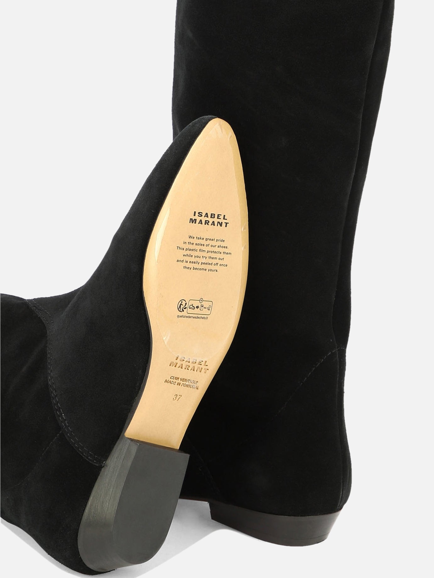 Knee-high 100% suede - 100% leather  Black - Isabel Marant Women | PDP | VIETTI Online Store | Zoom-Modal_5

