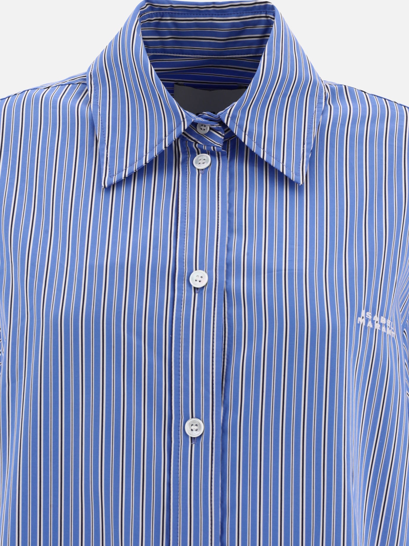 Casual shirts 100% cotton  Blue - Isabel Marant Women | PDP | VIETTI Online Store | thumbnail_3