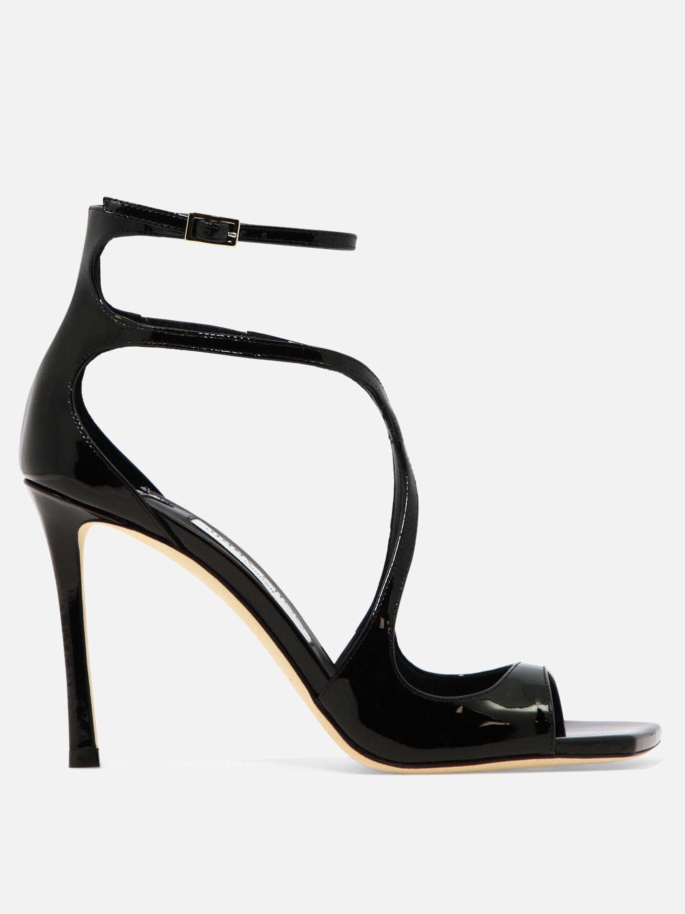 Heeled sandals 100% leather - 100% leather  Black - Jimmy Choo Women | PDP | VIETTI Online Store | thumbnail