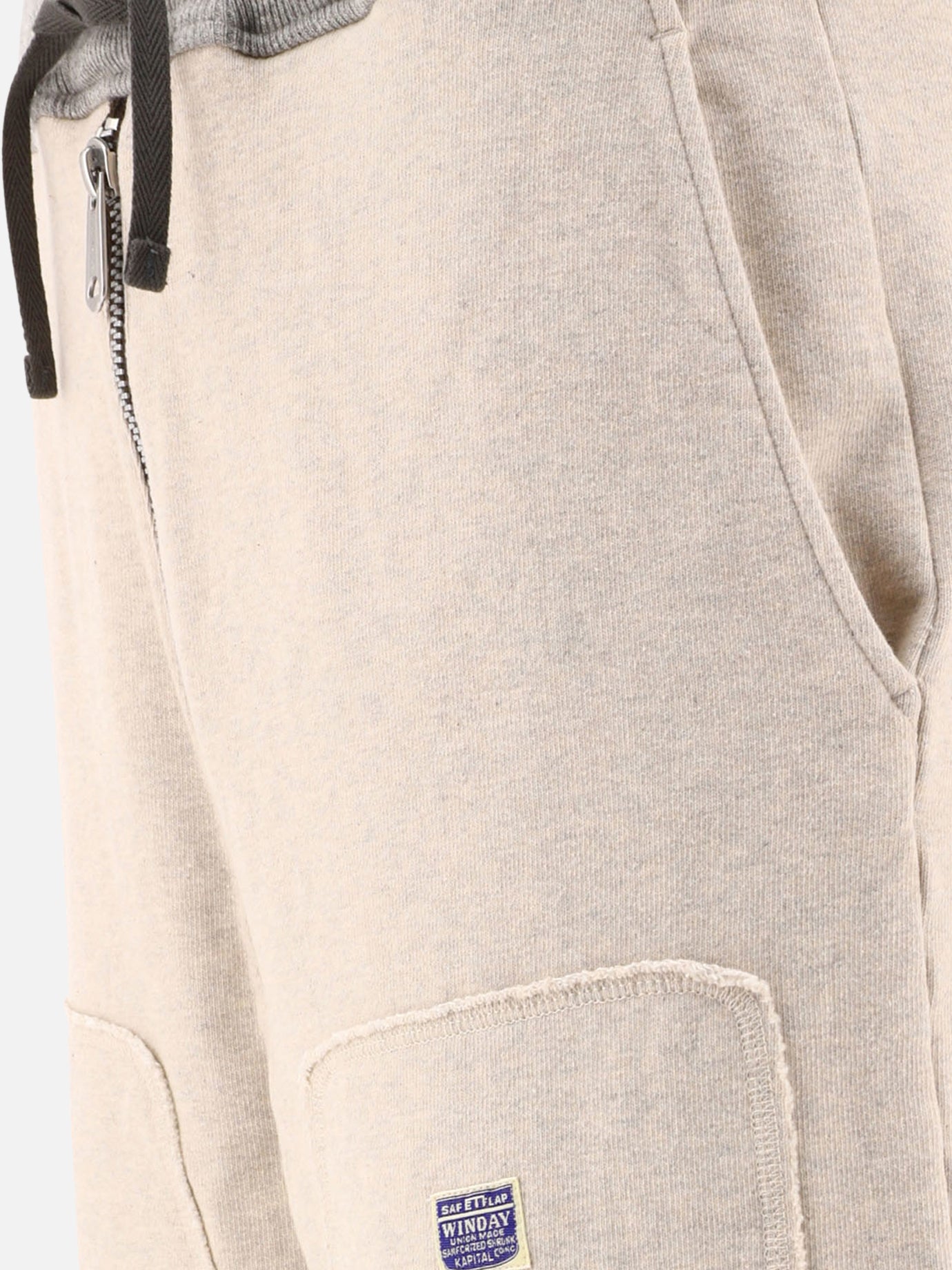 KAPITAL Sport trousers with zip Beige