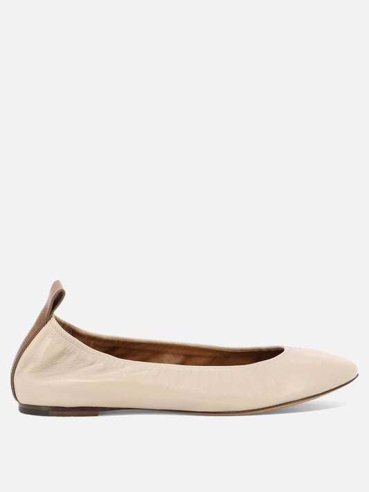 Classic ballet flats 100% leather - 100% leather  Beige - Lanvin Women | PLP | VIETTI Online Store 
