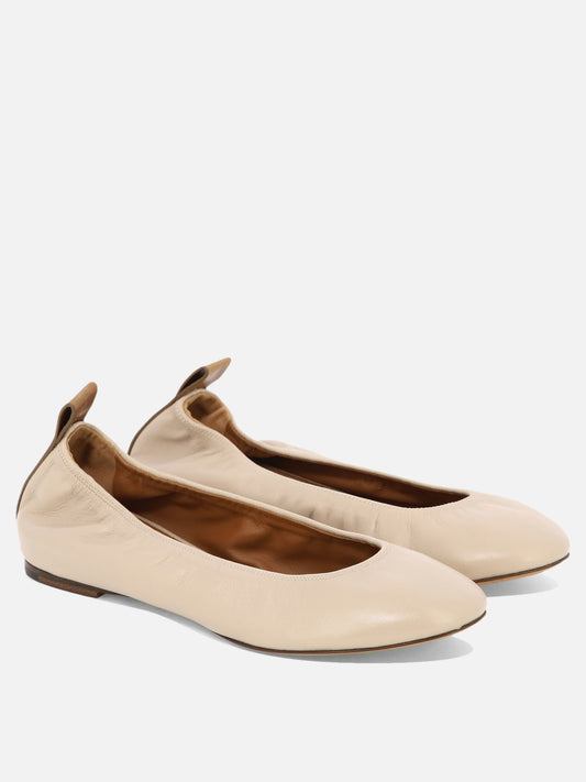 Classic ballet flats 100% leather - 100% leather  Beige - Lanvin Women | PLP | VIETTI Online Store | 2
