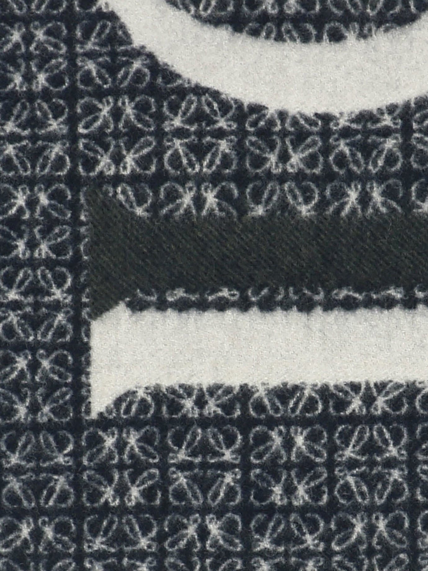 Fringed scarves 90% wool 10% cashmere  Blue - Loewe Men | PDP | VIETTI Online Store | thumbnail_2