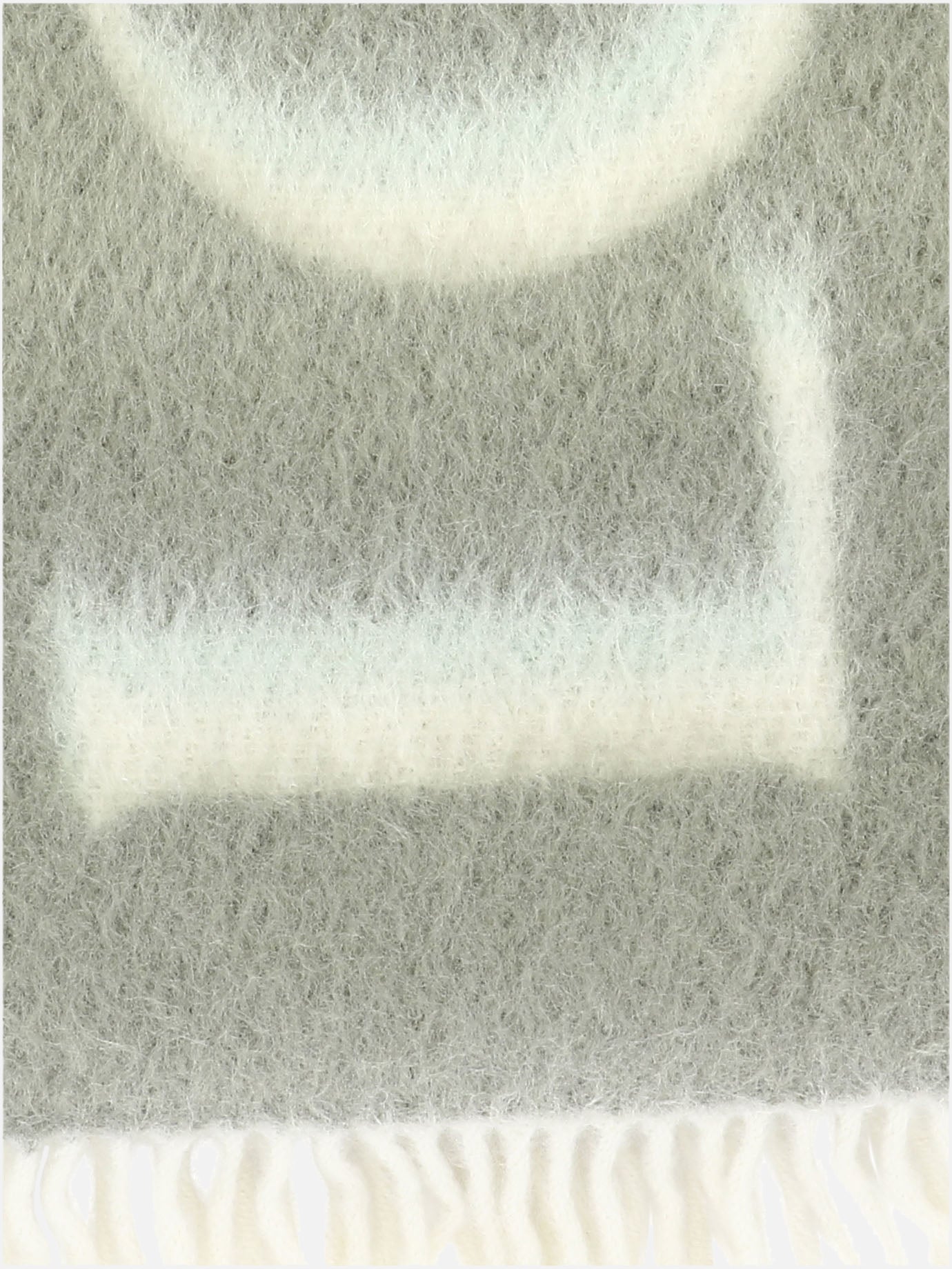 Fringed scarves 46% wool 45% mohair 5% leather 3% polyamide  Green - Loewe Women | PDP | VIETTI Online Store | thumbnail_2
