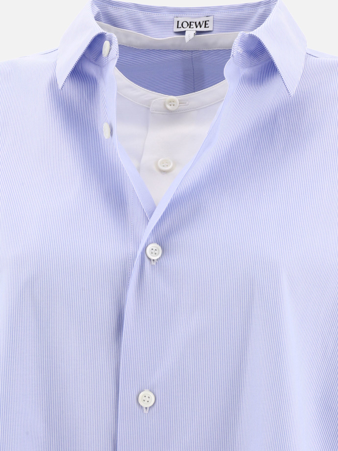 Formal shirts 83% cotton 17% silk  Light blue - Loewe Women | PDP | VIETTI Online Store | Zoom-Modal_3
