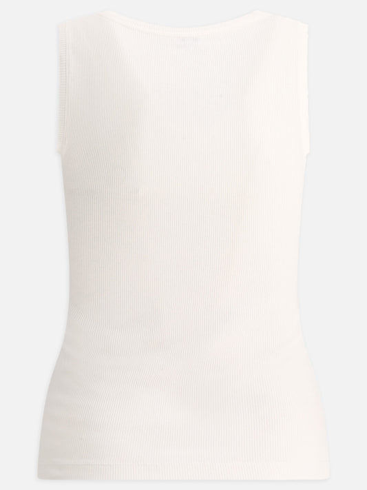 Tank tops 94% cotton 3% polyester 3% elastan  White - Loewe Women | PLP | VIETTI Online Store | 2
