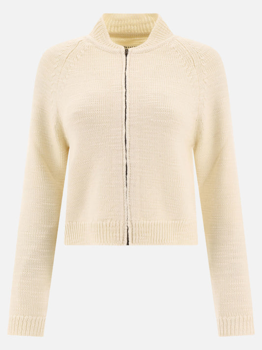 Zipped sweaters 100% wool  White - Maison Margiela Women | PLP | VIETTI Online Store 
