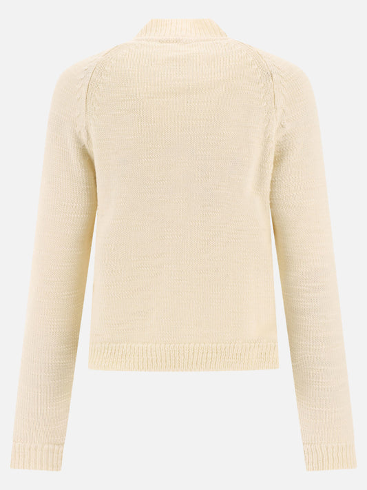 Zipped sweaters 100% wool  White - Maison Margiela Women | PLP | VIETTI Online Store | 2
