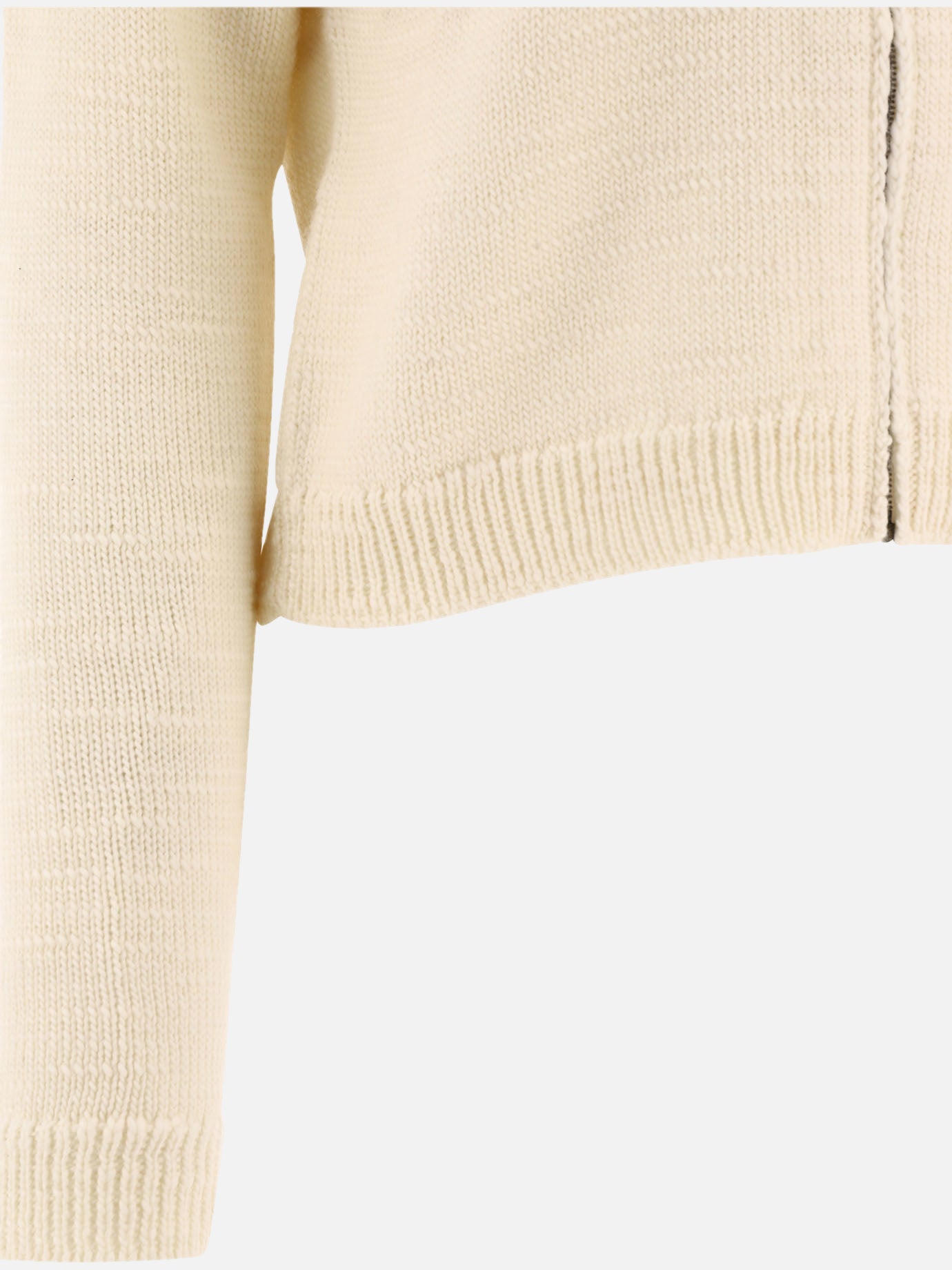 Zipped sweaters 100% wool  White - Maison Margiela Women | PDP | VIETTI Online Store | thumbnail_4