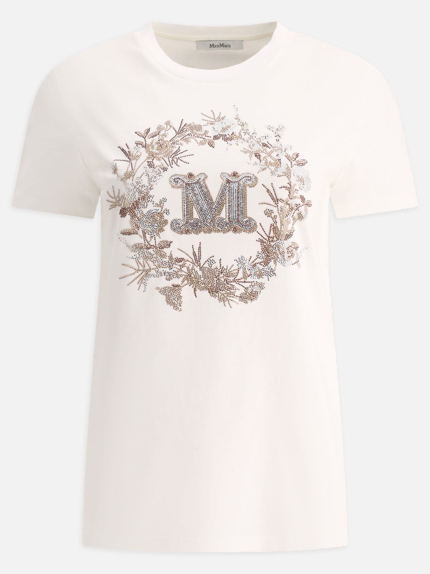 Crewneck t-shirts 100% cotton  White - Max Mara Women | PDP | VIETTI Online Store | thumbnail