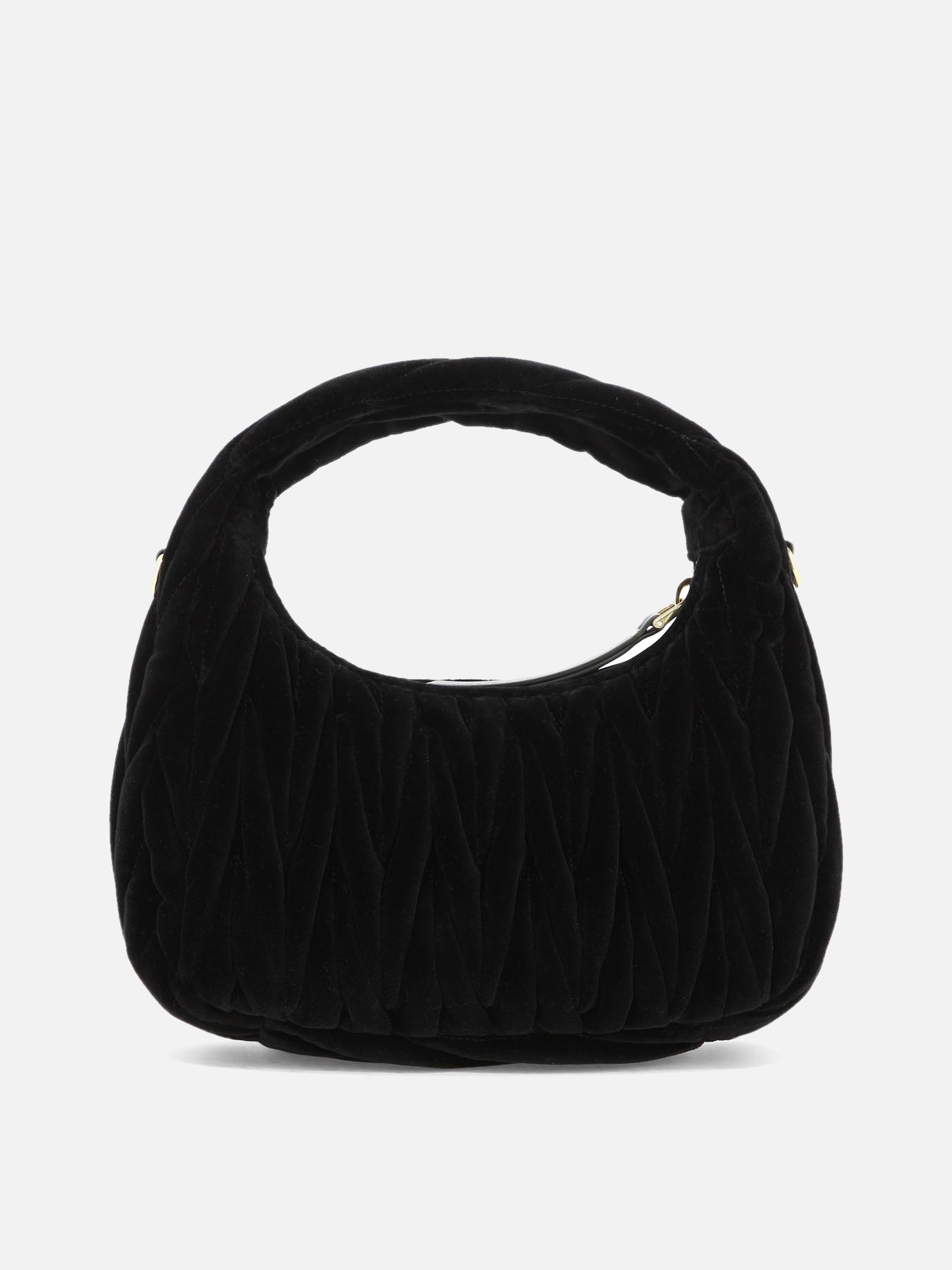 Small bags 100% velvet  Black - Miu Miu Women | PDP | VIETTI Online Store | thumbnail_3