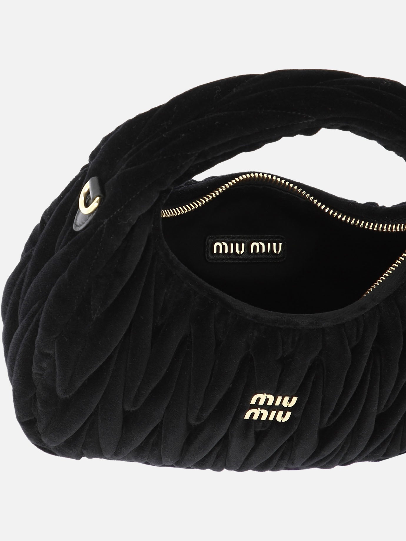 Small bags 100% velvet  Black - Miu Miu Women | PDP | VIETTI Online Store | Zoom-Modal_5
