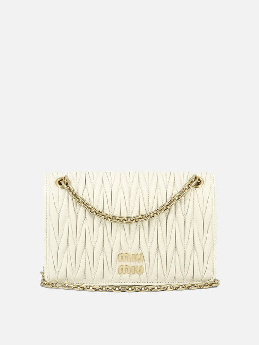 Small bags 100% lamb leather  White - Miu Miu Women | PLP | VIETTI Online Store 
