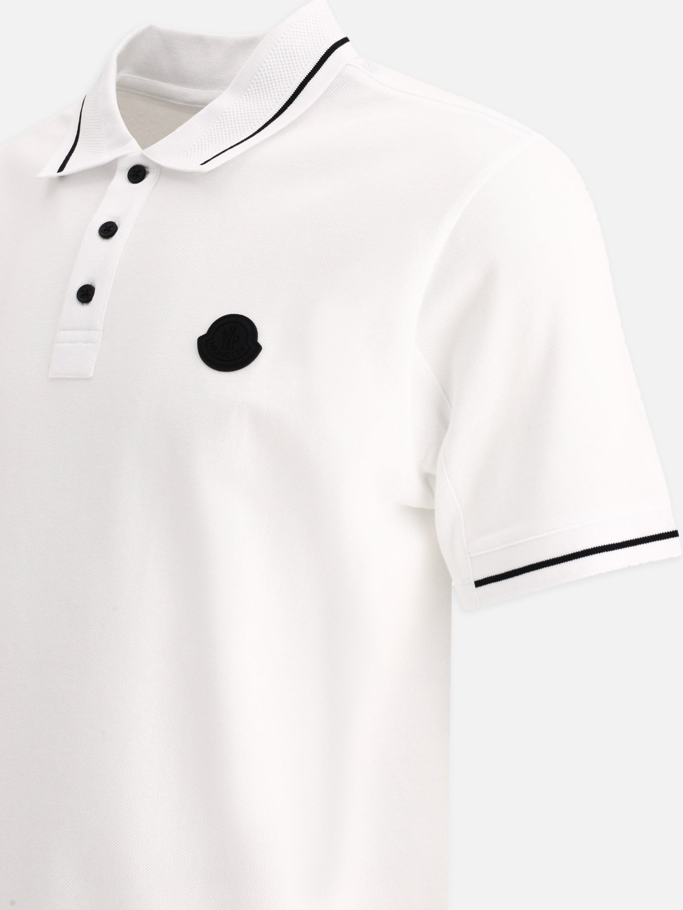Polo shirts with buttons Logo  White - Moncler Men | PDP | VIETTI Online Store | Zoom-Modal_4
