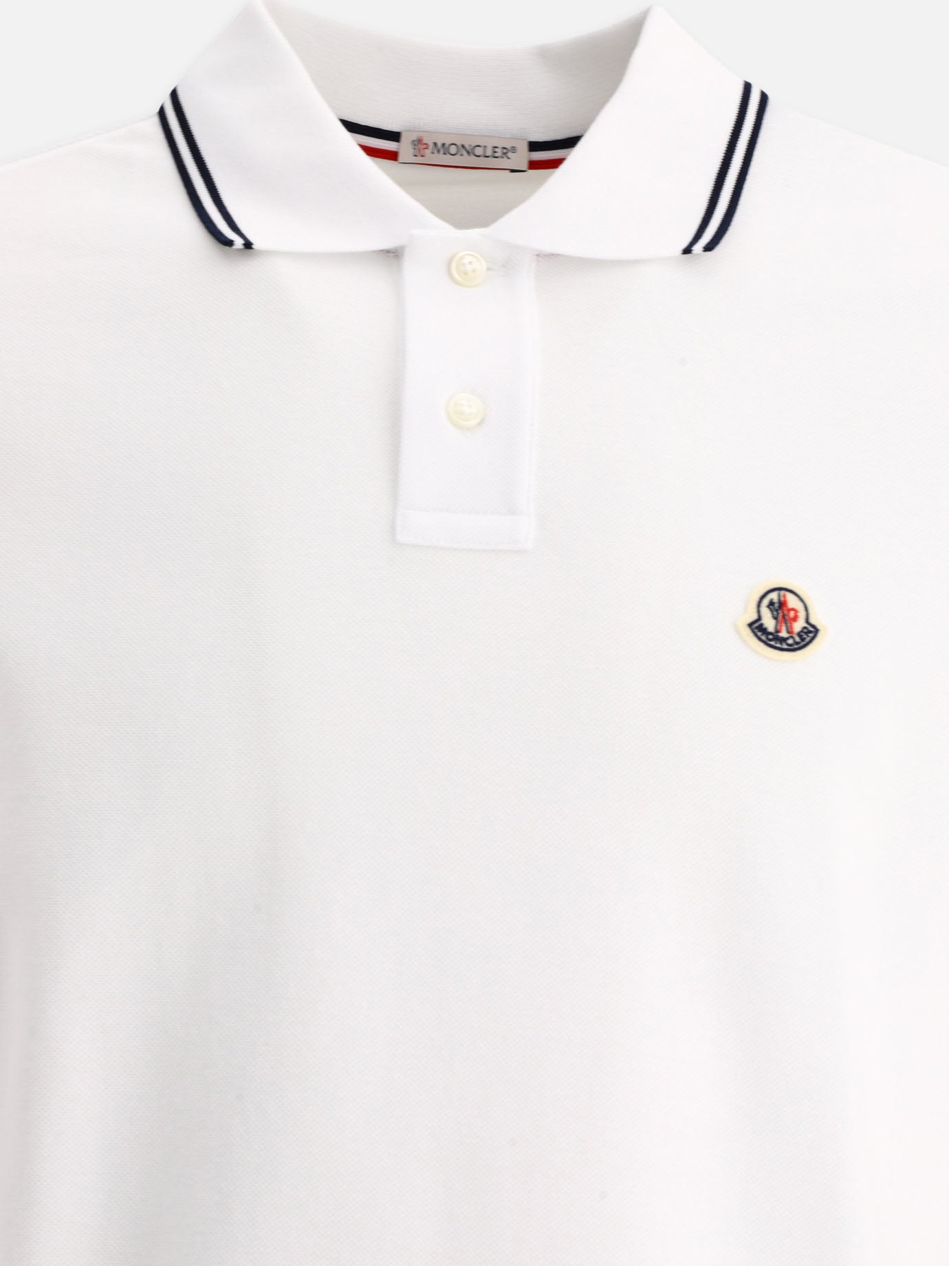 Polo shirt with logo patch