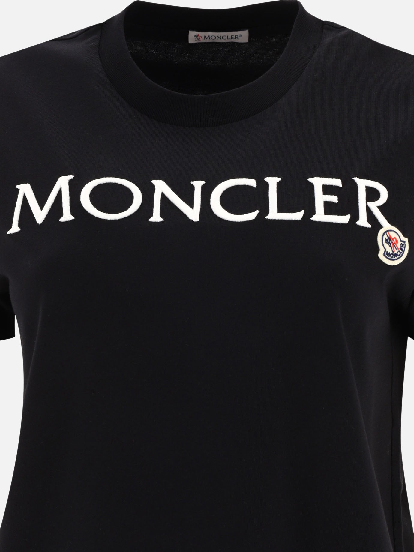 Crewneck t-shirts 100% cotton  Black - Moncler Women | PDP | VIETTI Online Store | Zoom-Modal_3
