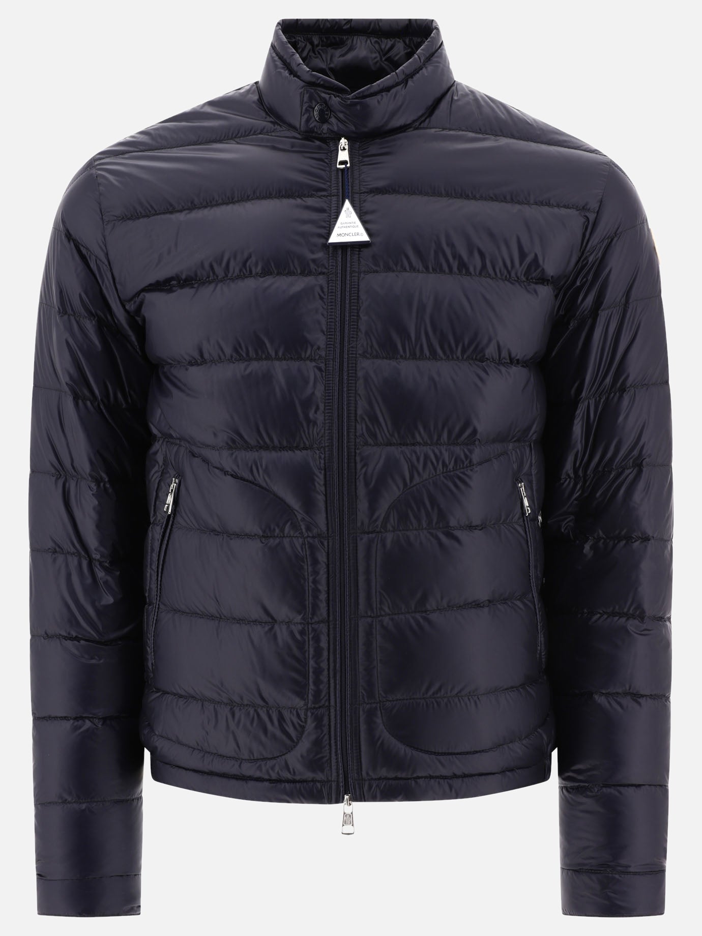 Down jackets 100% polyamide - Padding: down and feathers  Blue - Moncler Men | PDP | VIETTI Online Store | Zoom-Modal
