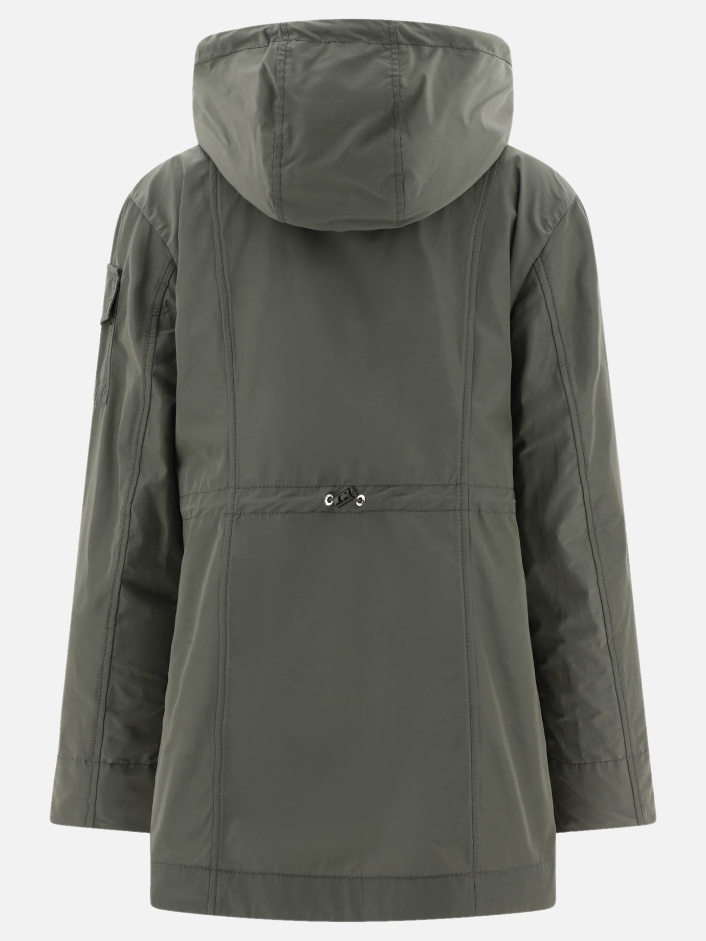 Raincoats & Trench coats 60% polyester 40% cotton  Green - Moncler Women | PDP | VIETTI Online Store | thumbnail_2