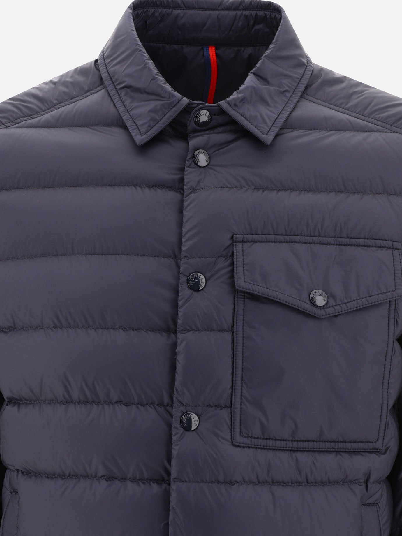 Down jackets 100% polyamide - Padding: down and feathers  Blue - Moncler Men | PDP | VIETTI Online Store | thumbnail_3